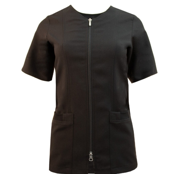 Banquet Serving Short Sleeve with Pockets + Zipper, Work Top Uniformes Select - Picture 1 of 8
